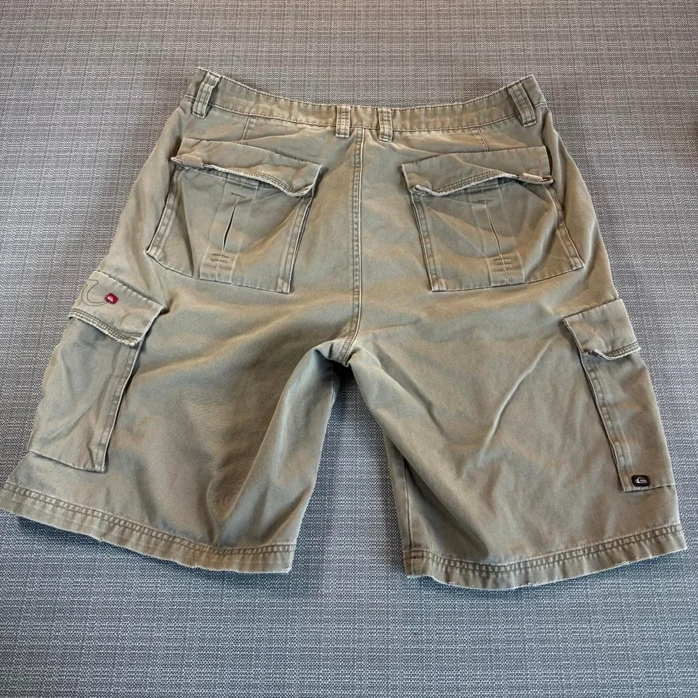 Y2K Quicksilver Tan Cargo Shorts Men's Size 36